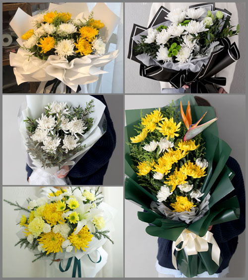河南南阳邓州市刘集镇李谦桥村白事花束代送